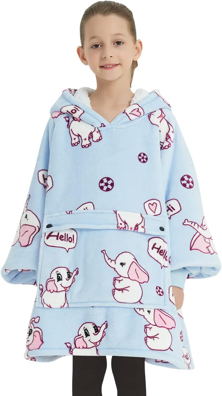KFUBUO Wearable Blanket Hoodie for Adults With Pocket Sushi Hoodie