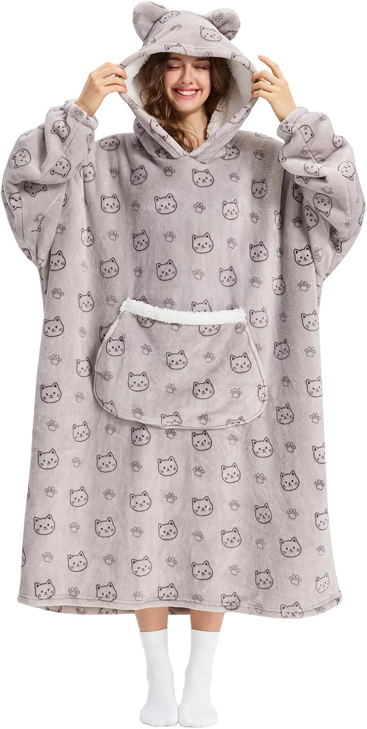 Wearable Blanket Hoodie Oversized Hoodie Christmas Birthday Gifts
