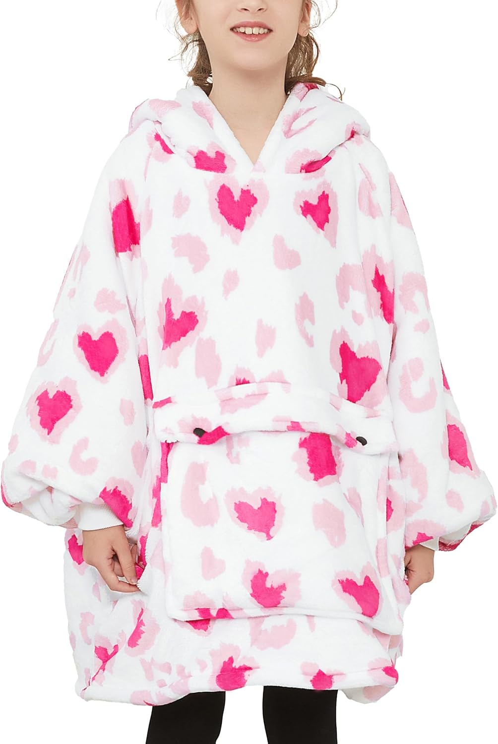 KFUBUO Wearable Blanket Hoodie for Adults With Pocket Strawberry Hoodie
