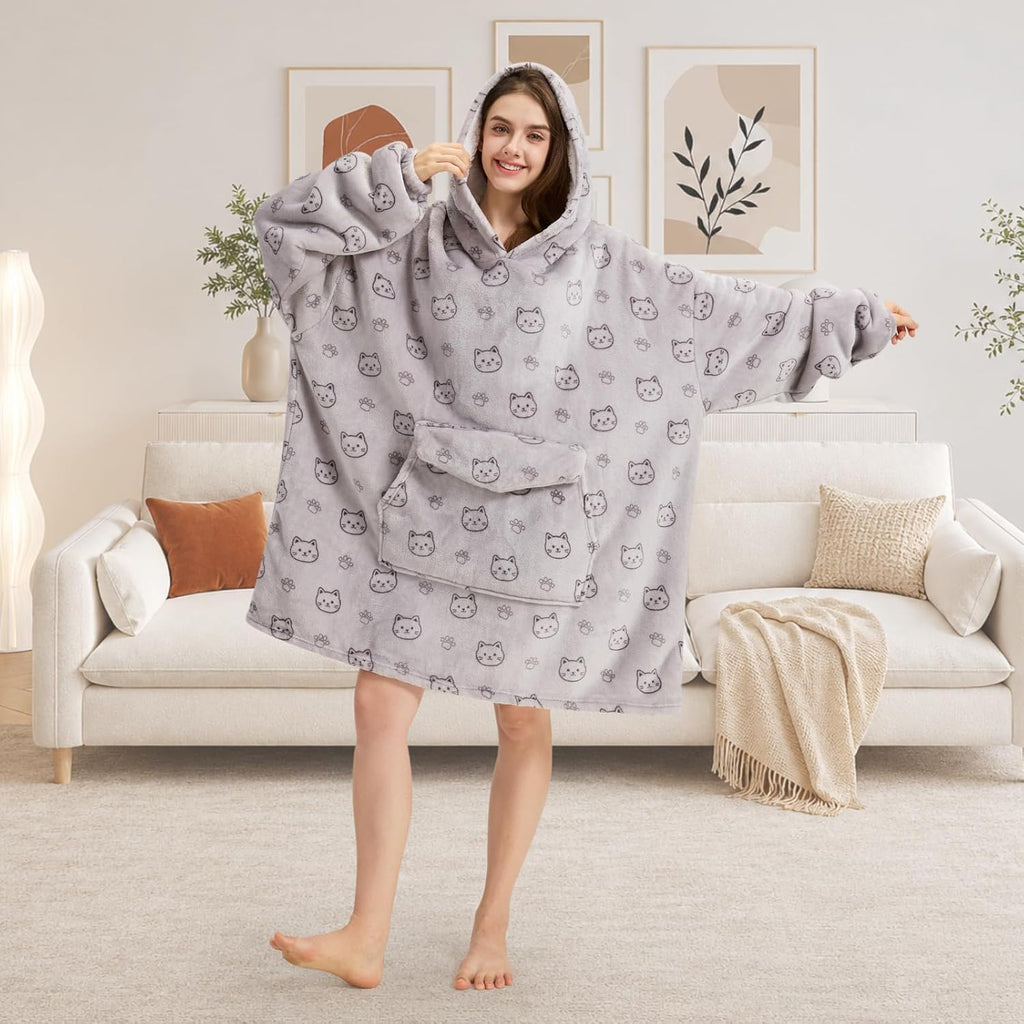 Wearable Blanket Hoodie Oversized Hoodie Christmas Birthday Gifts