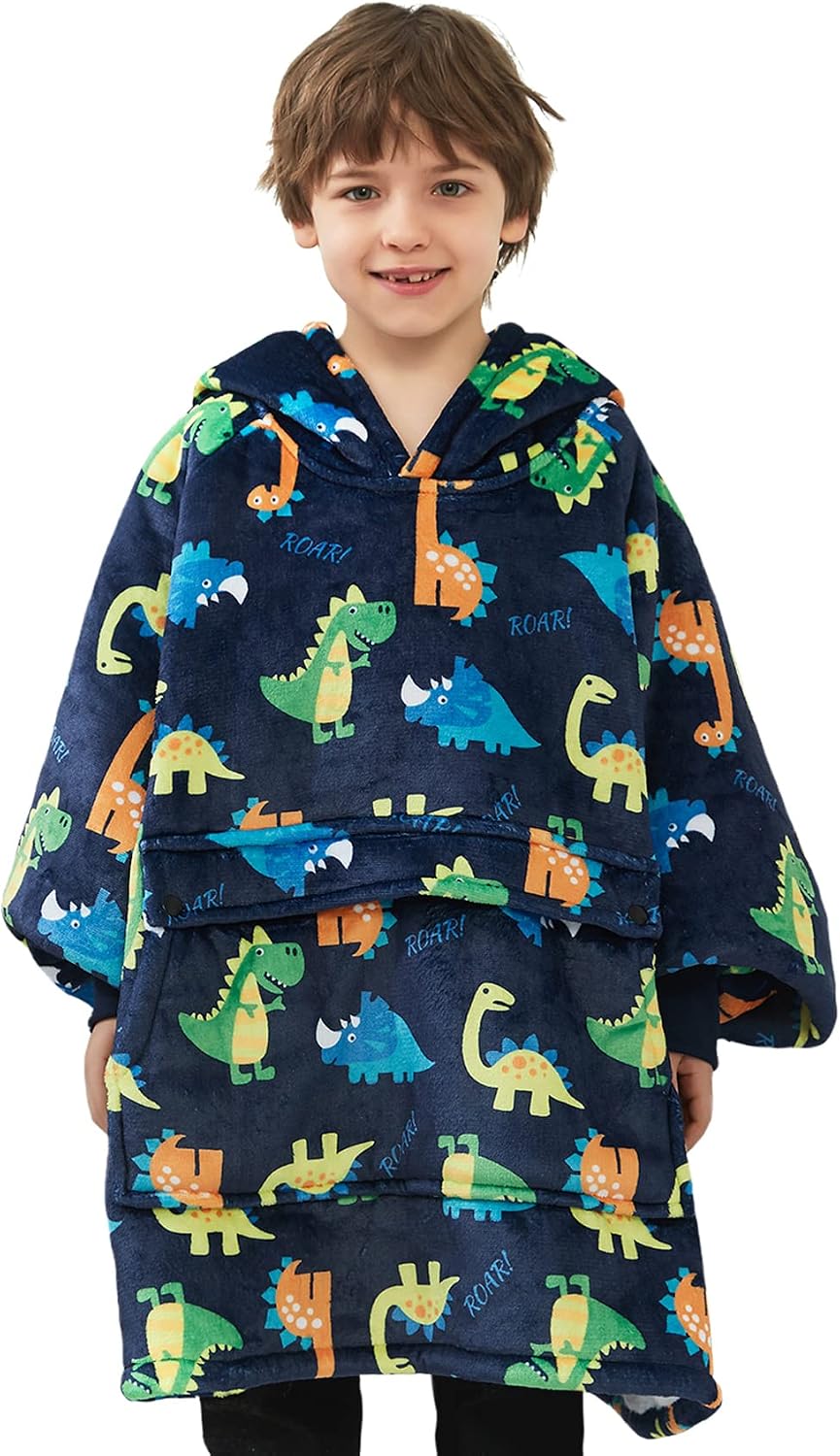 KFUBUO Wearable Blanket Hoodie for Adults With Pocket Strawberry Hoodie