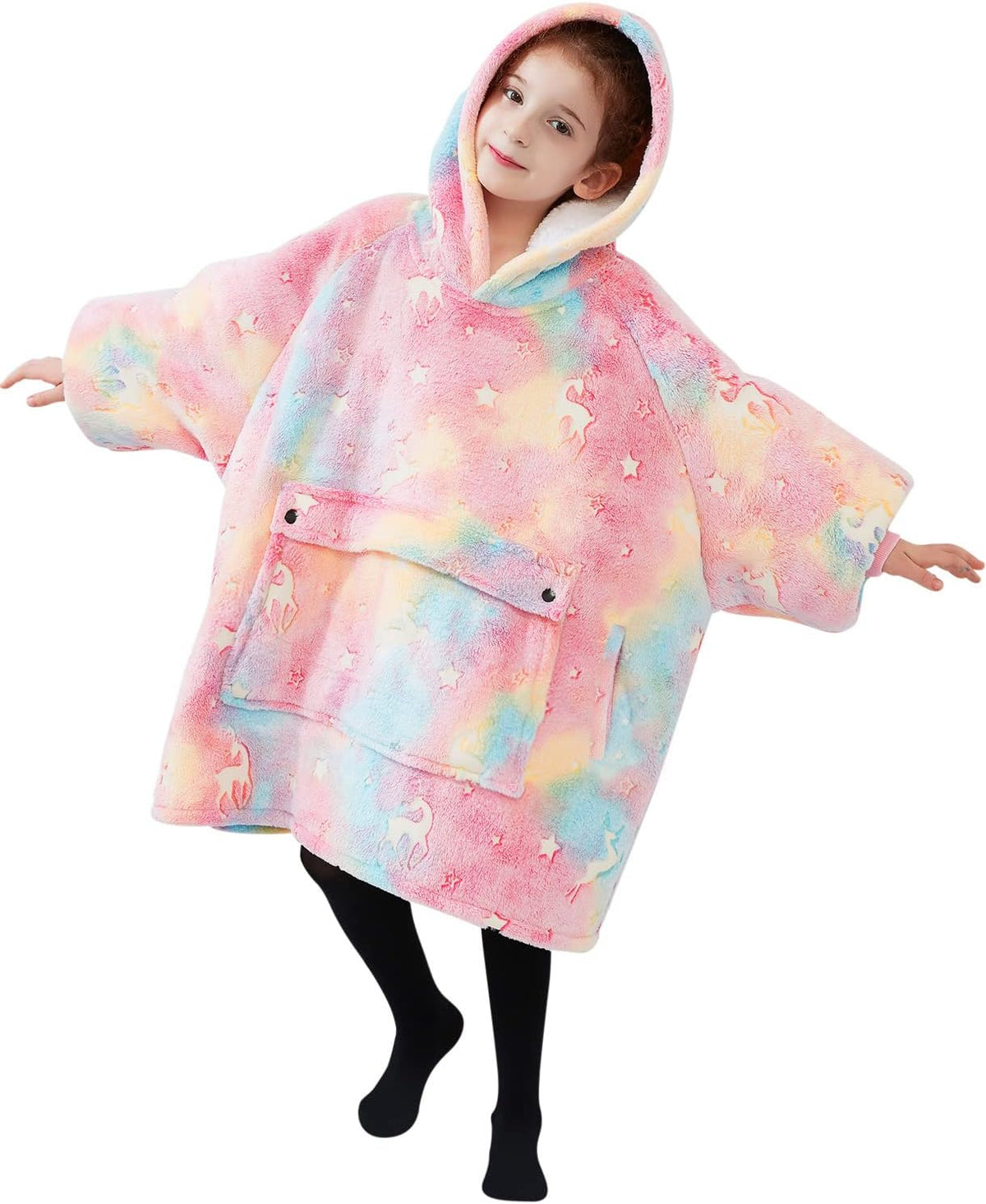 KFUBUO Wearable Blanket Hoodie for Adults With Pocket Sushi Hoodie