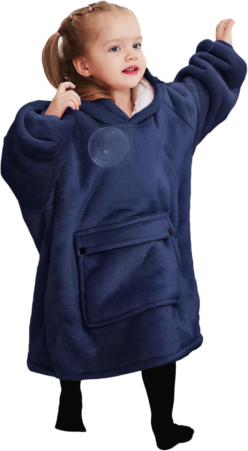 KFUBUO Wearable Blanket Hoodie for Adults With Pocket Strawberry Hoodie