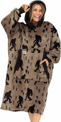 LazyOne Oversized Blanket Hoodie, Oversized Hoodies for Women and Men, Wearable Blankets